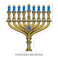 4 Pack Bulk Menorah Stand-Up Decoration Decoration