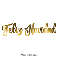 12 Pack Bulk Foil Feliz Navidad Streamer