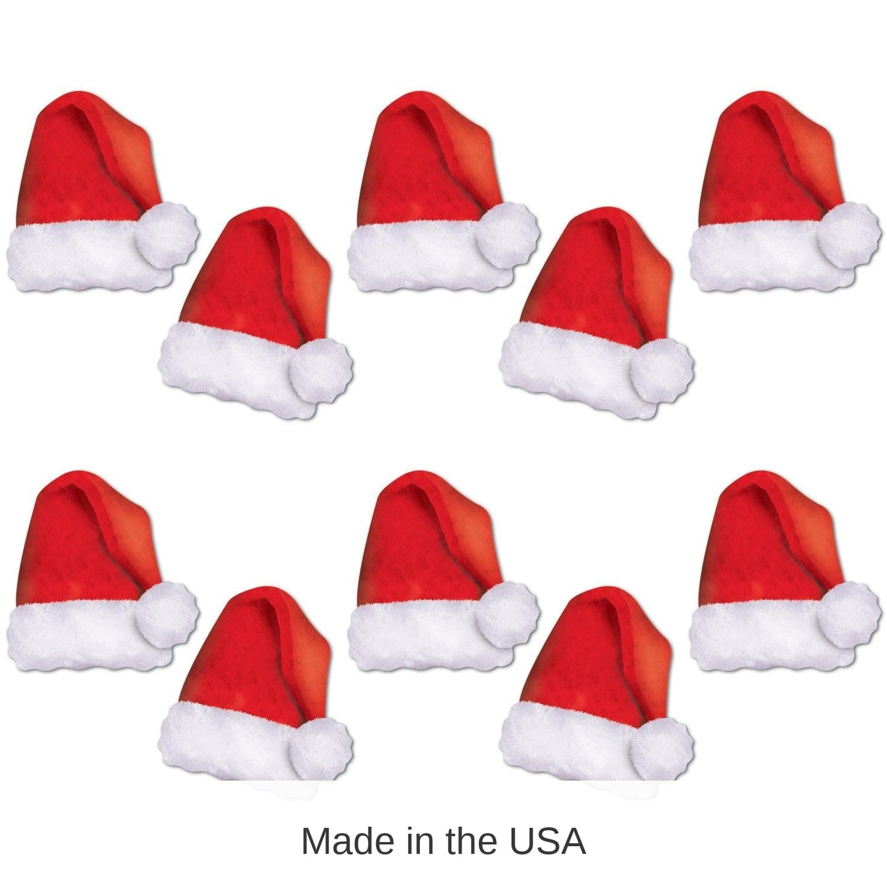 120 Pack Bulk Christmas Mini Santa Hat Cutouts