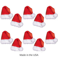 120 Pack Bulk Christmas Mini Santa Hat Cutouts