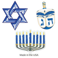 36 Pack Bulk Hanukkah Cutouts