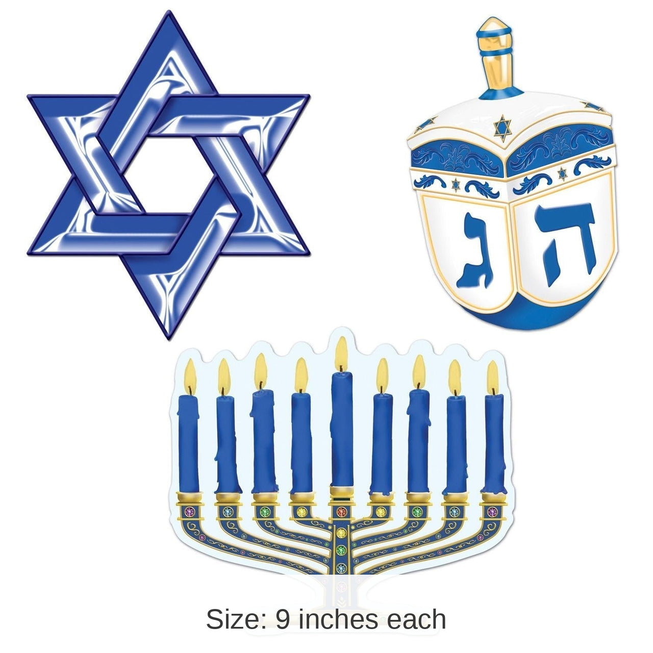 36 Pack Bulk Hanukkah Cutouts