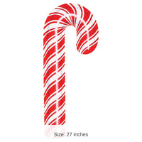 24 Pack Bulk Christmas Candy Cane Cutout
