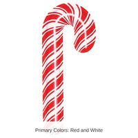 24 Pack Bulk Christmas Candy Cane Cutout