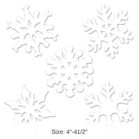240 Pack Bulk Christmas Mini Snowflake Cutouts