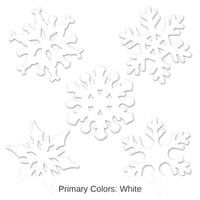 240 Pack Bulk Christmas Mini Snowflake Cutouts