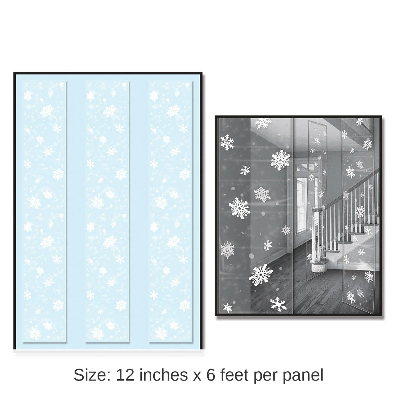 36 Pack Bulk Christmas Snowflake Party Panels