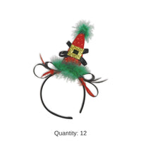 12 Pack Bulk Christmas Holiday Hat Headband