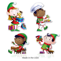 48 Pack Bulk Elves Cutout Decorations