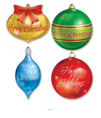 48 Pack Bulk Christmas Ornament Cutouts