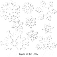 216 Piece Bulk Christmas Snowflake Cutouts- White