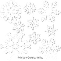 216 Piece Bulk Christmas Snowflake Cutouts- White