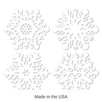 24 Pack Bulk Christmas Die-Cut Snowflakes Decoration