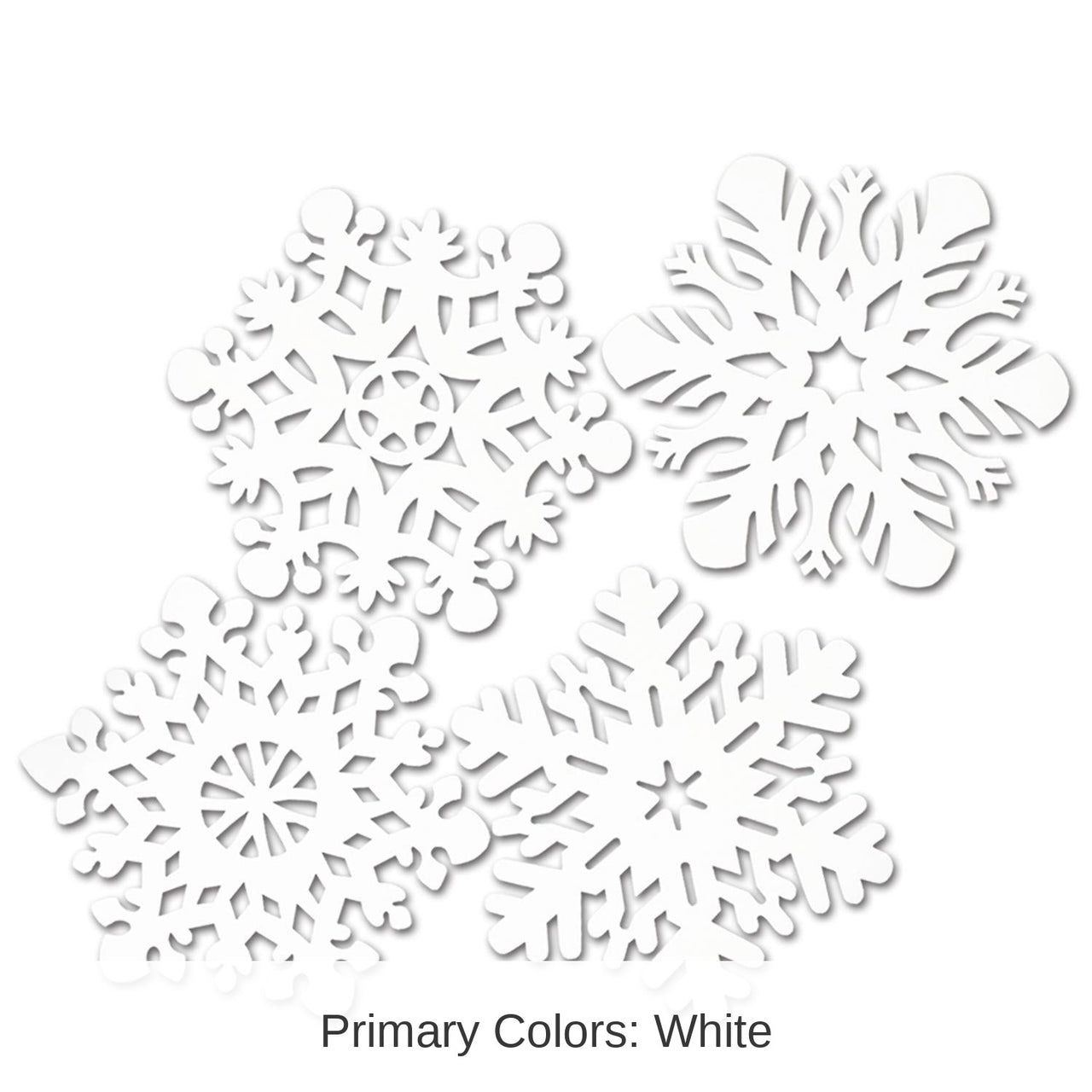48 Pack Bulk Christmas Packaged Snowflake Cutouts