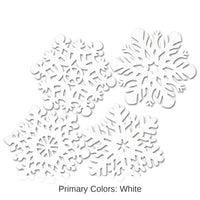 48 Pack Bulk Christmas Packaged Snowflake Cutouts