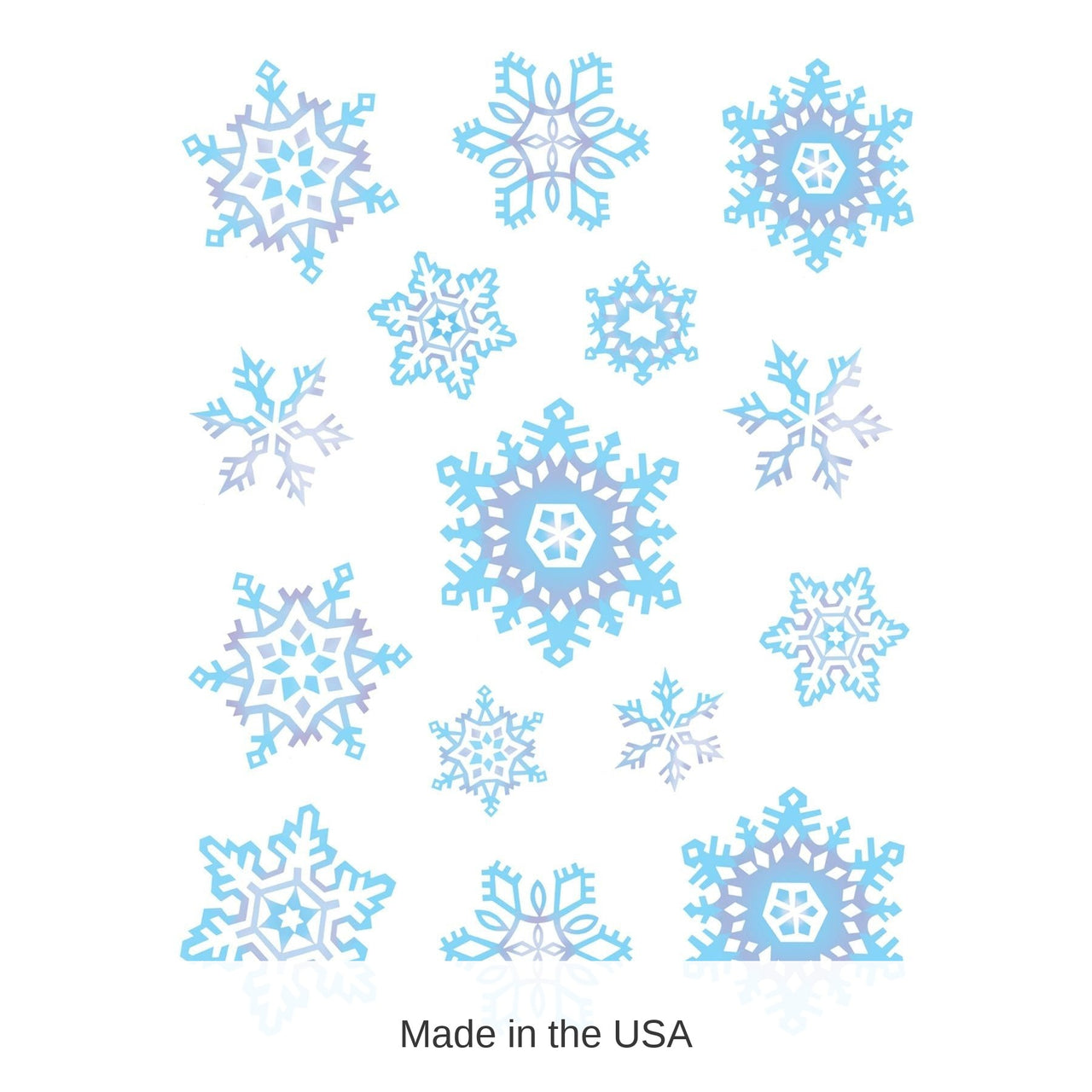 12 Packs Bulk Christmas Snowflake Stickers 4/Pack