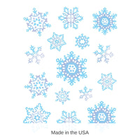 12 Packs Bulk Christmas Snowflake Stickers 4/Pack