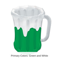 6 Pack Bulk St. Patrick's Day Inflatable Beer Mug Cooler