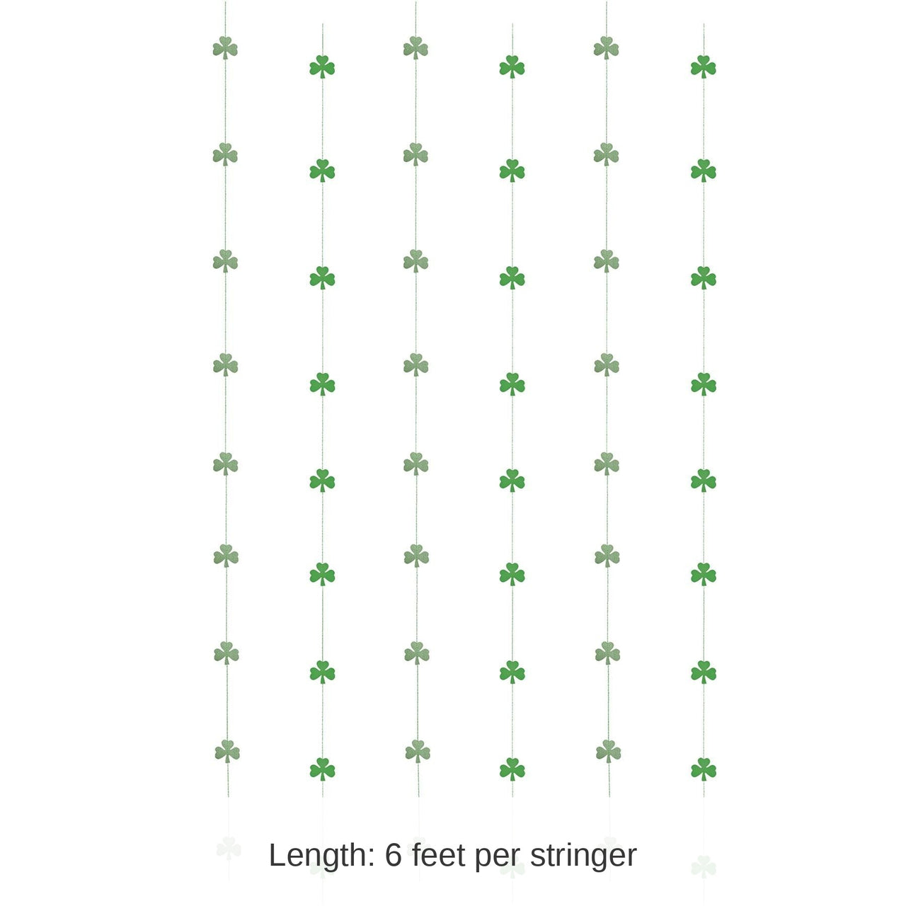 72 Piece Bulk St. Patrick's Day Shamrock Stringers
