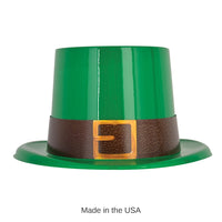25 Pack Bulk St. Patrick's Day Plastic Leprechaun Top Hat