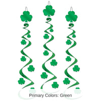 18 Piece Bulk St. Patrick's Day Shamrock Whirls