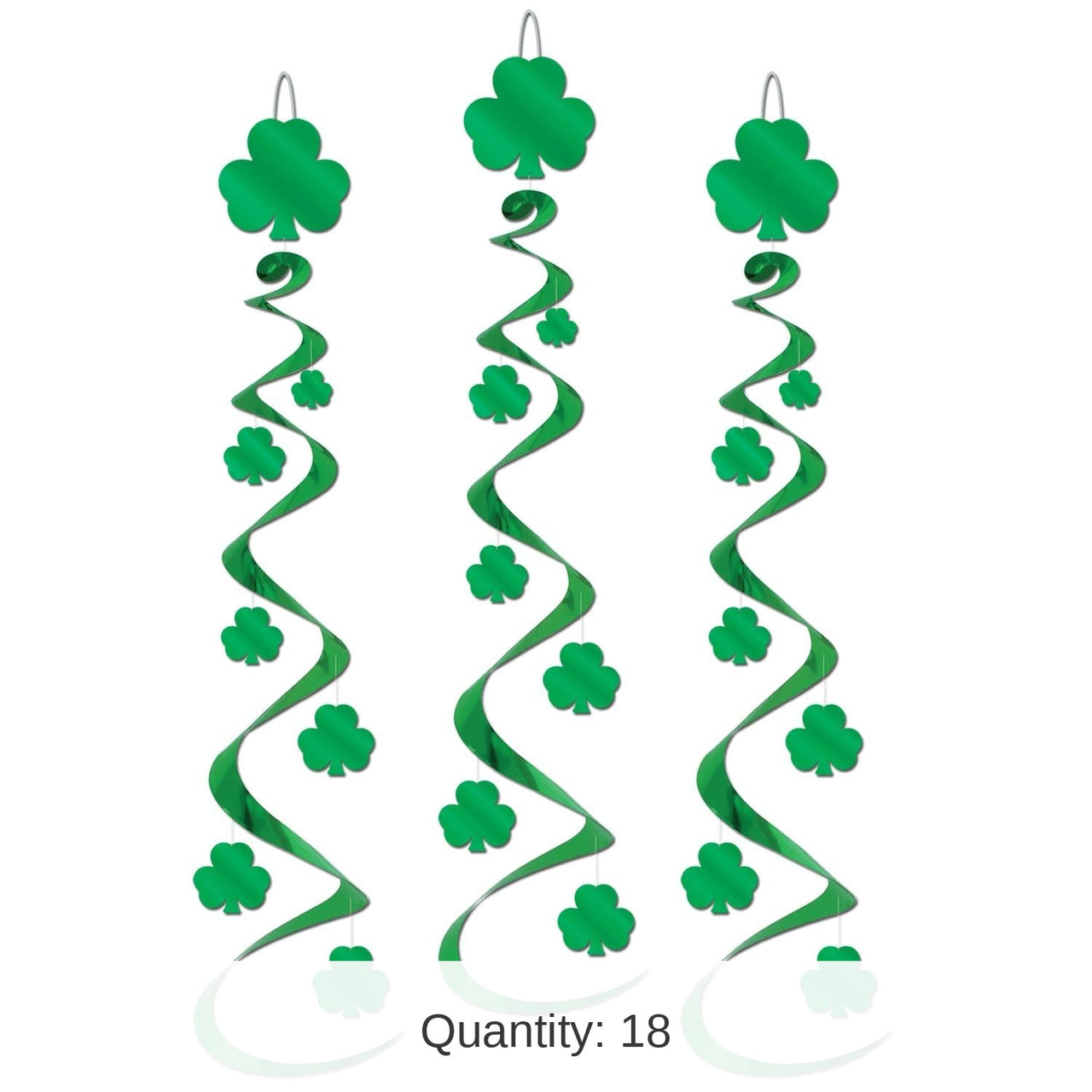 18 Piece Bulk St. Patrick's Day Shamrock Whirls