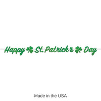 12 Pack Bulk Foil Happy St. Patrick's Day Streamer
