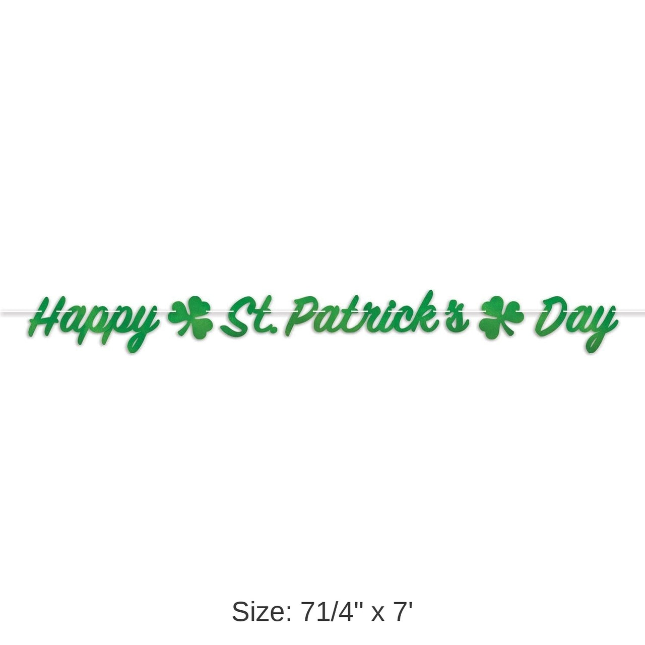12 Pack Bulk Foil Happy St. Patrick's Day Streamer