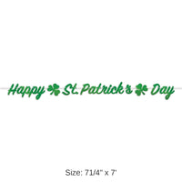 12 Pack Bulk Foil Happy St. Patrick's Day Streamer