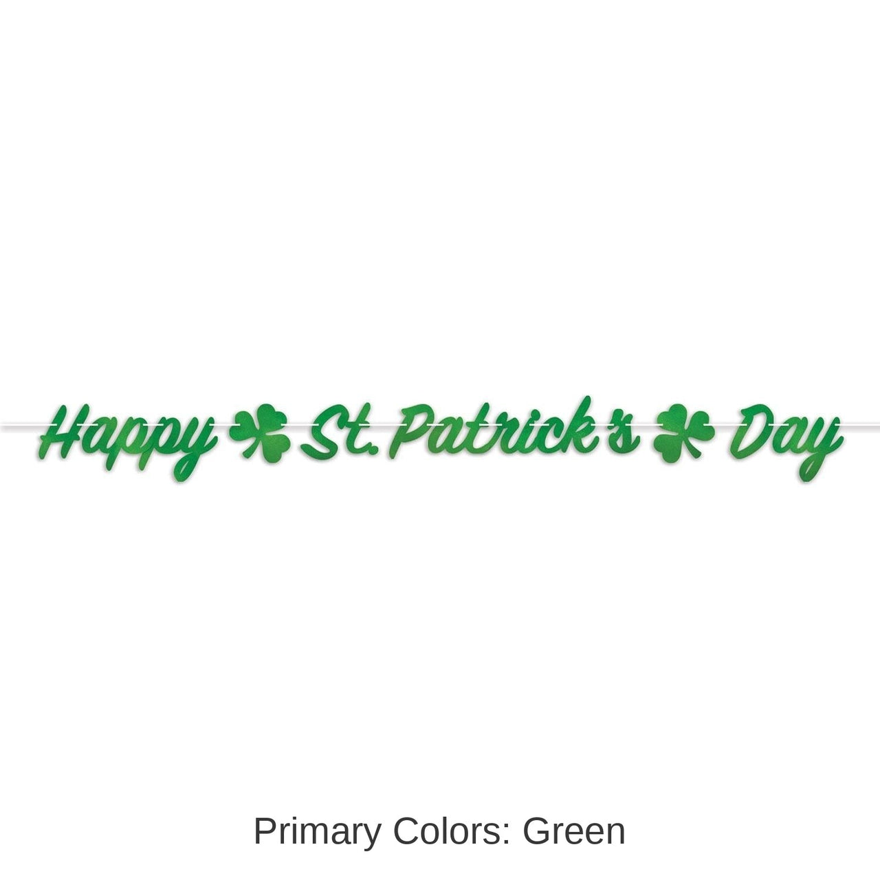 12 Pack Bulk Foil Happy St. Patrick's Day Streamer
