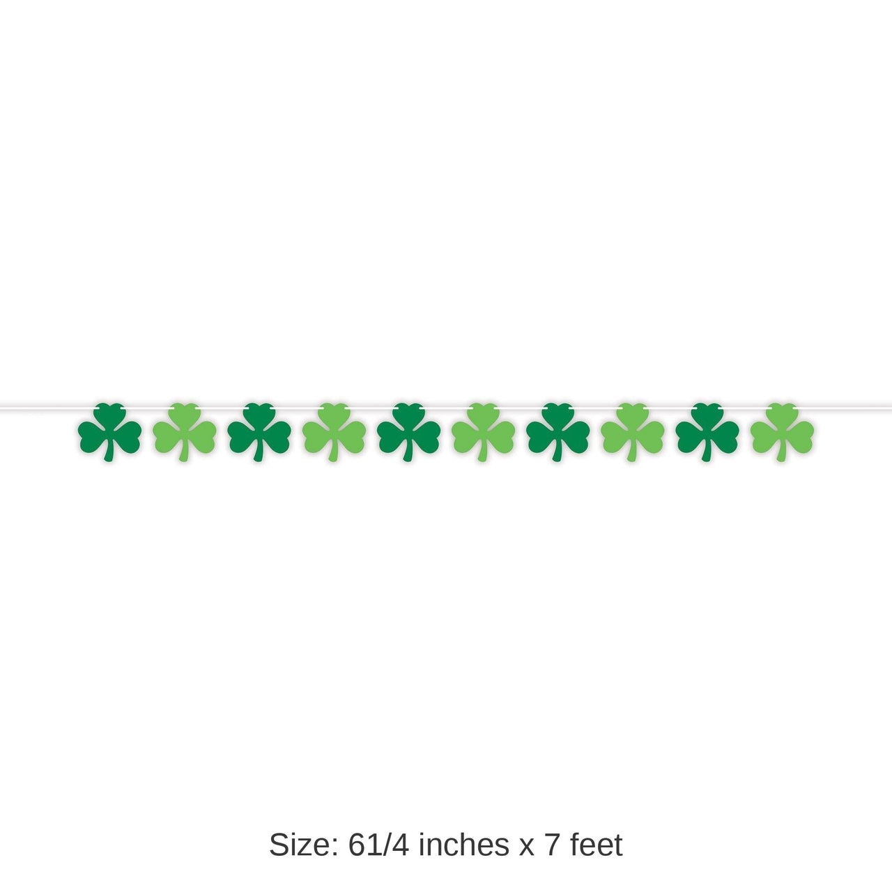 12 Pack Bulk St. Patrick's Day Shamrock Streamer