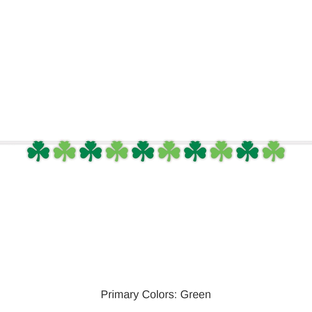 12 Pack Bulk St. Patrick's Day Shamrock Streamer