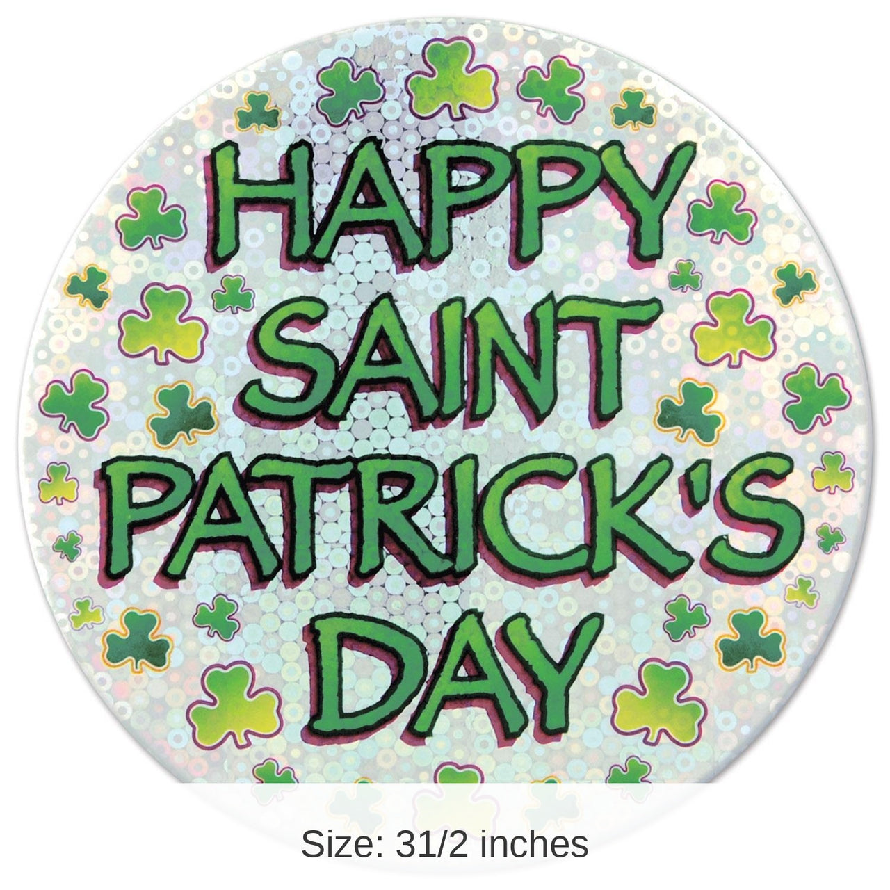 12 Pack Bulk Happy St Patrick's Day Button