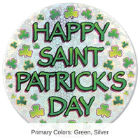 12 Pack Bulk Happy St Patrick's Day Button