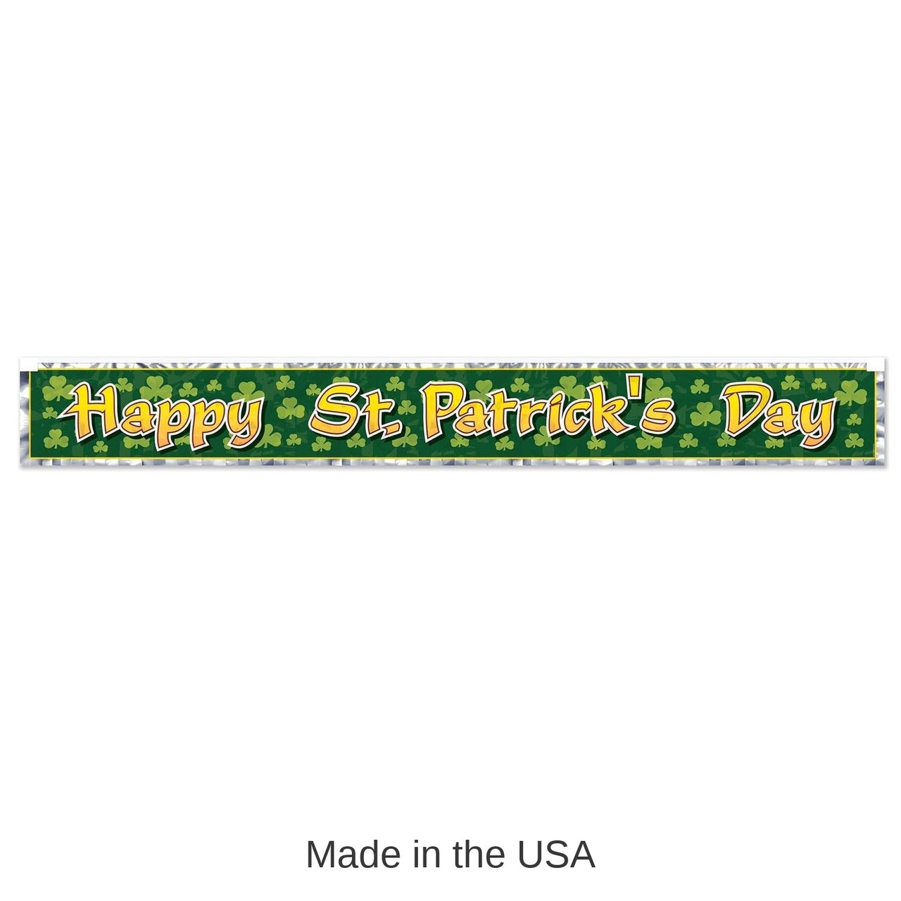 12 Pack Bulk Met Happy St Patrick's Day Fringe Banner