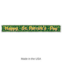 12 Pack Bulk Met Happy St Patrick's Day Fringe Banner