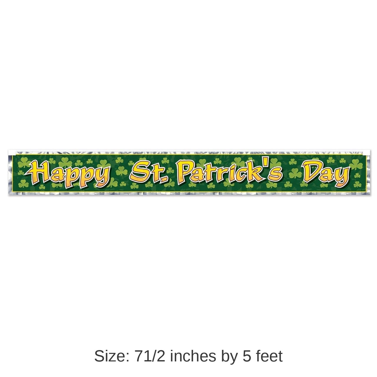 12 Pack Bulk Met Happy St Patrick's Day Fringe Banner