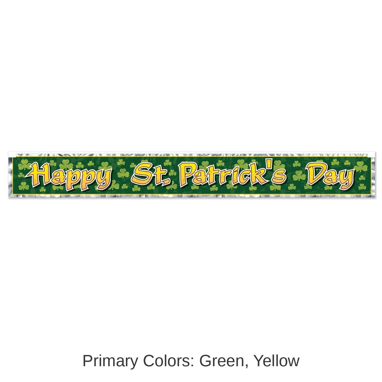 12 Pack Bulk Met Happy St Patrick's Day Fringe Banner