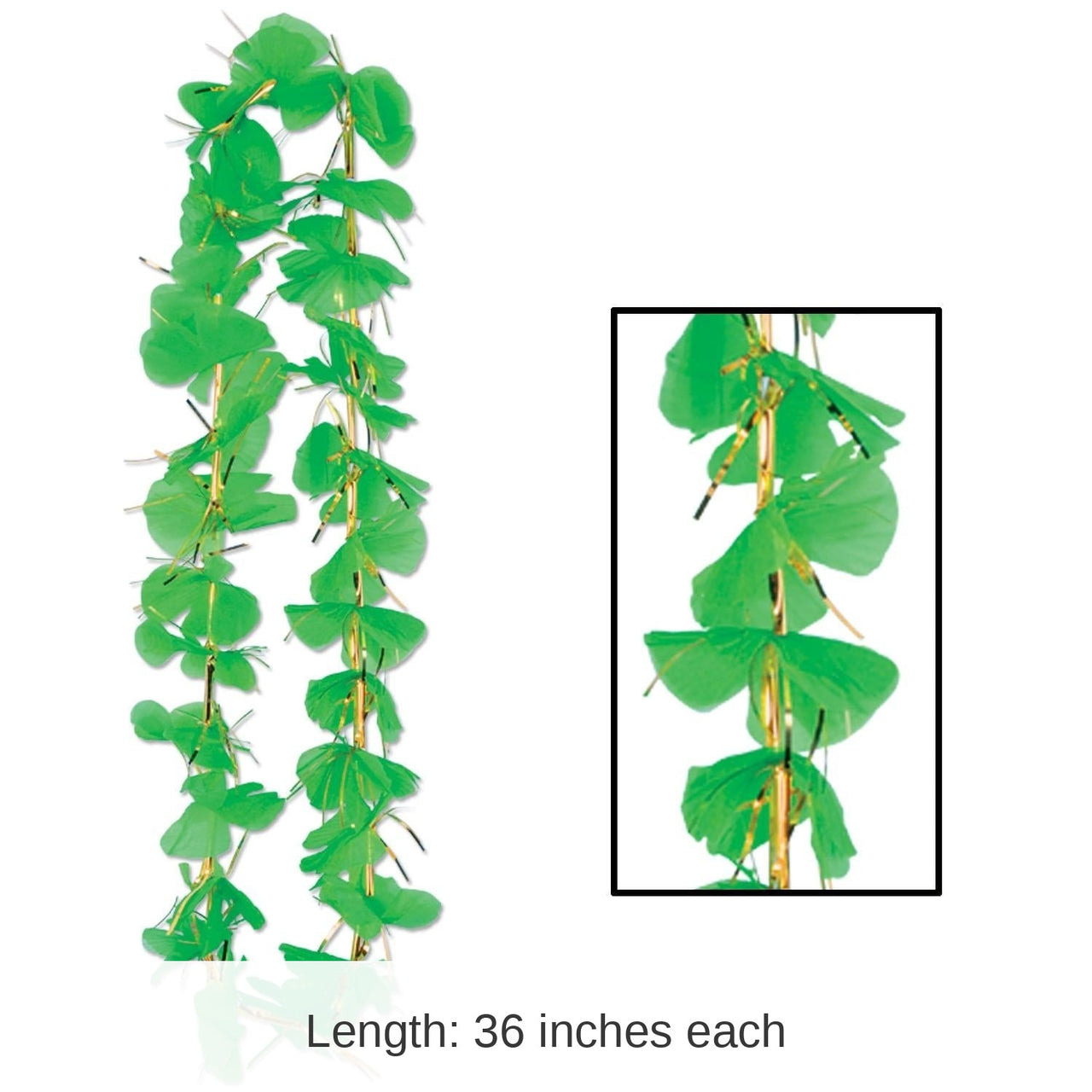 12 Pack Bulk St. Patrick's Day Shamrock Party Lei