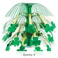 6 Pack Bulk St. Patrick's Day Shamrock Cascade Centerpiece