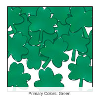 12 Pack Bulk St. Patrick's Day Confetti Shamrocks green (1 Oz per Pack)