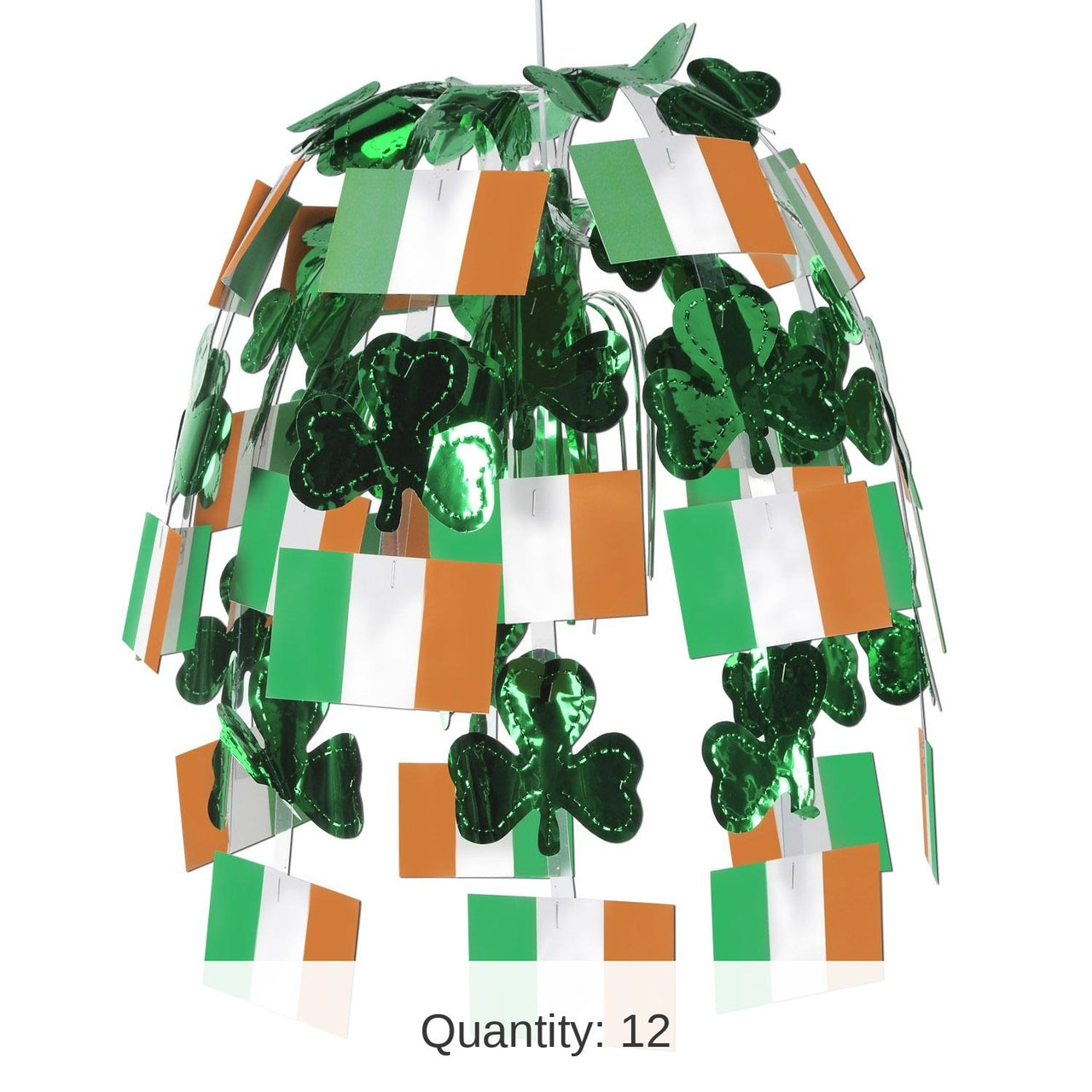12 Pack Bulk Irish Flag Cascade Party Decoration