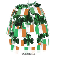 12 Pack Bulk Irish Flag Cascade Party Decoration