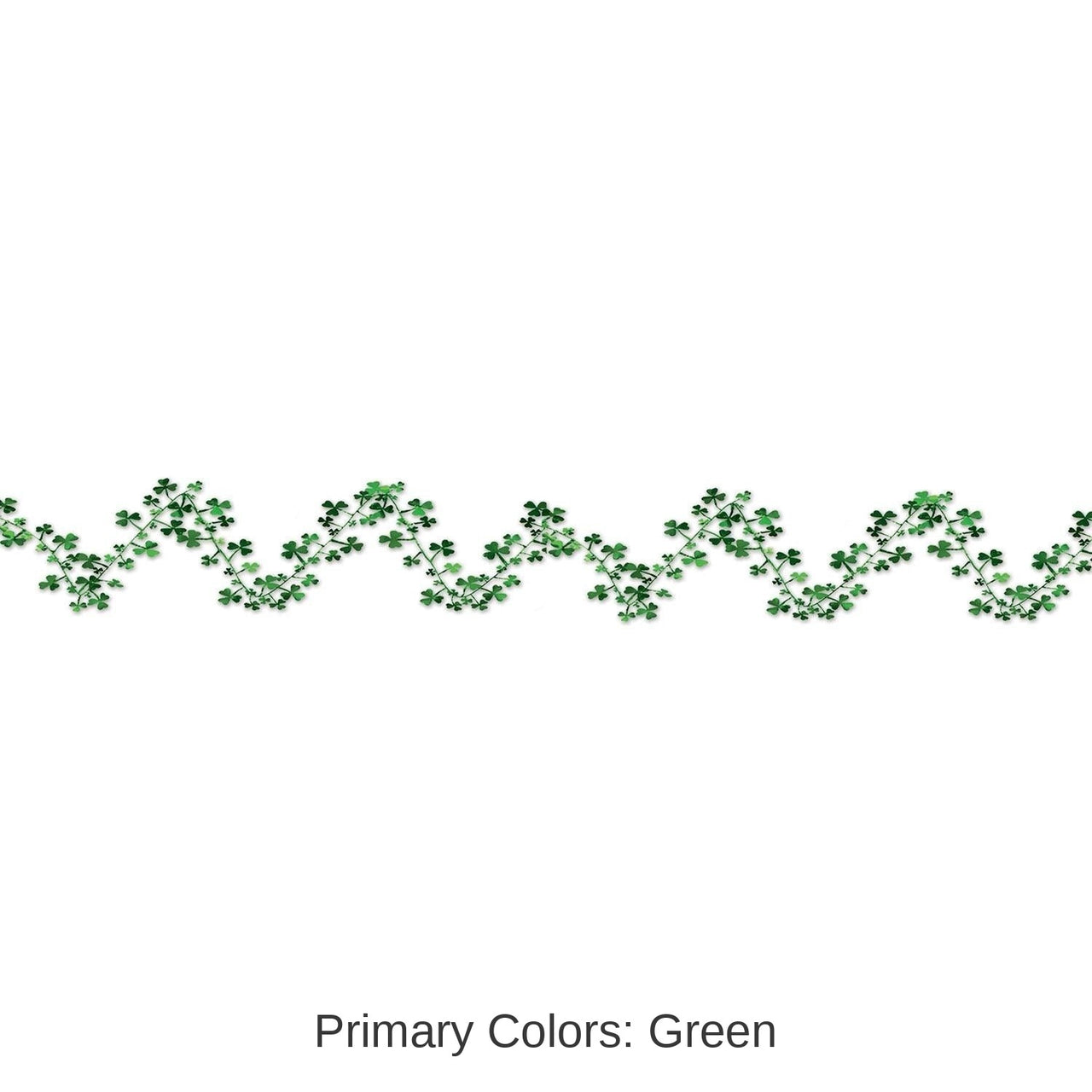 12 Pack Bulk St. Patrick's Day Gleam 'N Flex Shamrock Garland