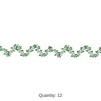 12 Pack Bulk St. Patrick's Day Gleam 'N Flex Shamrock Garland