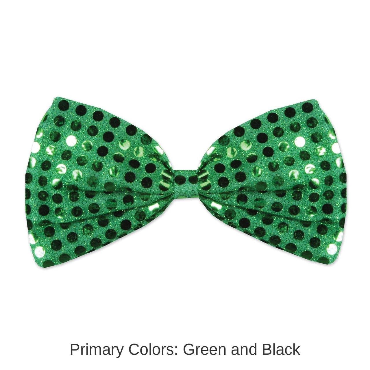 12 Pack Bulk St. Patrick's Day Green Glitz 'N Gleam Bow Tie
