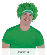 12 Pack Bulk Happy St Patrick's Day Wig