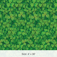 6 Pack Bulk St. Patrick's Day Clover Field Backdrop