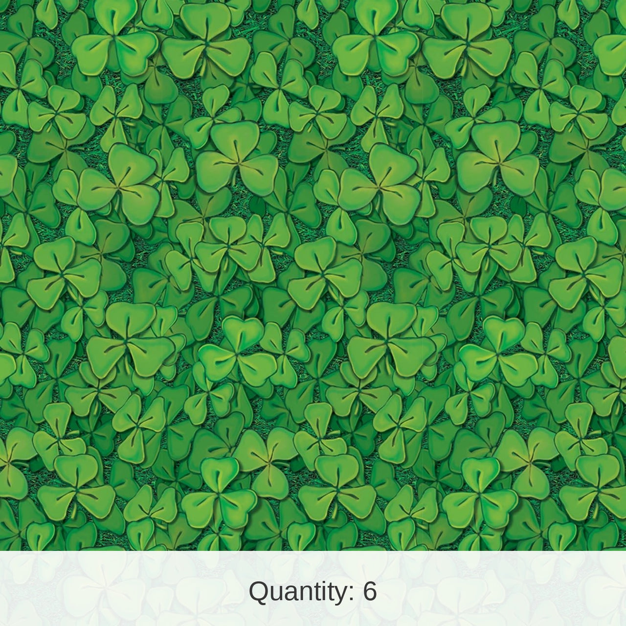 6 Pack Bulk St. Patrick's Day Clover Field Backdrop