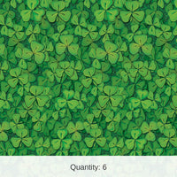 6 Pack Bulk St. Patrick's Day Clover Field Backdrop